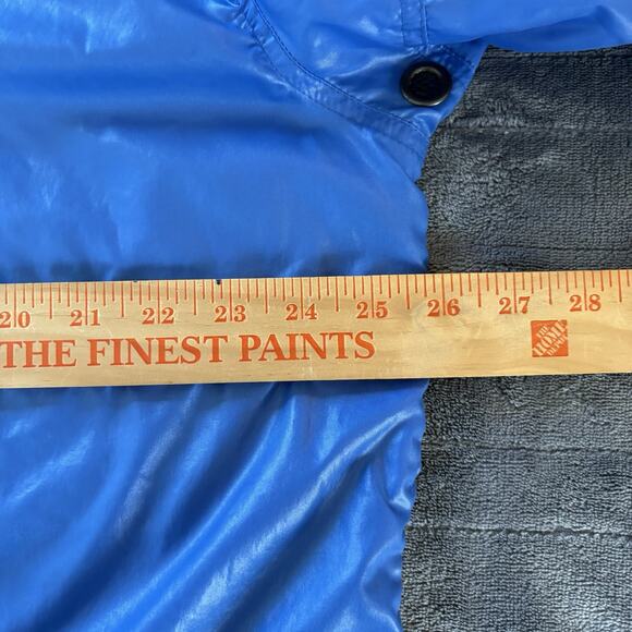 Vintage Izod Lacoste Blue Nylon 1/2 Zip Windbreaker Jacket Sz Large Front Pouch - Picture 12 of 13